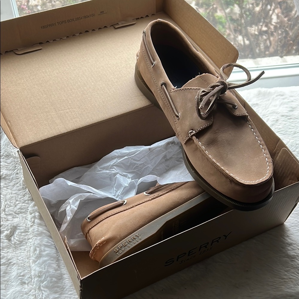 Sperry Tan Boat Shoes